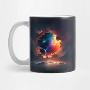 Nebula Formed in the Galaxy Mug